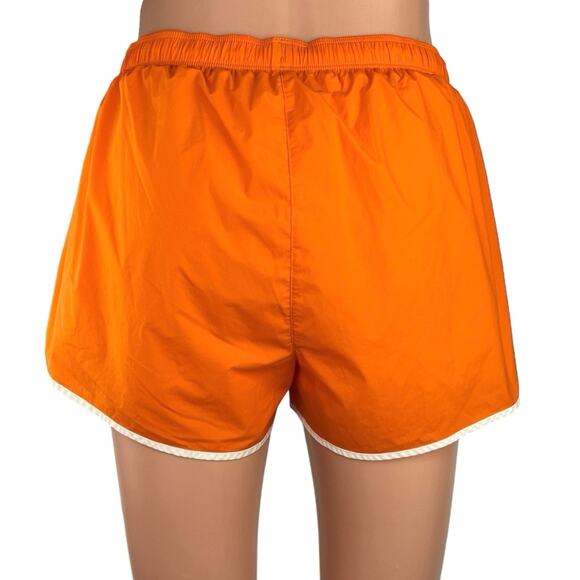 Tory Burch Sport Orange Pull On Mid Rise Stretch Workout Athletic Short Size S - Picture 3 of 5